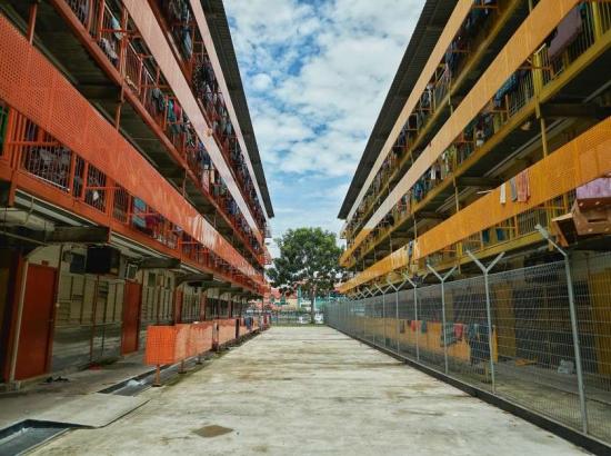street view of the Punggol S11 foreign worker dormitory in Singapore