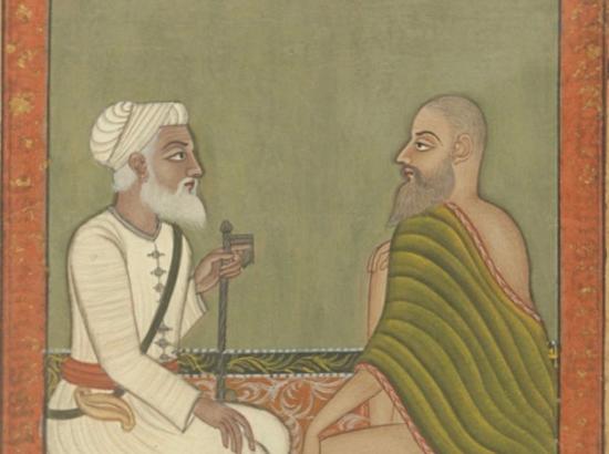 nobleman and ascetic, India, early 18th Century