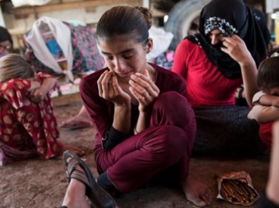 Yazidi woman escapee from ISIS slavery. Source: Reuters