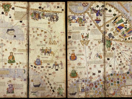 Catalan Atlas depiction of Silk Road