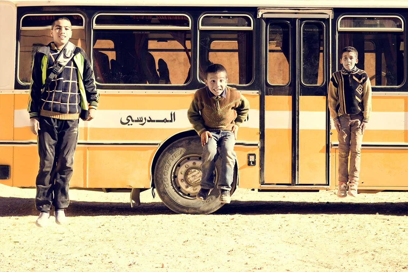 kids jumping and smiling