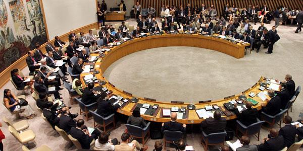 Ahmet Davutoğlu addresses the UN Security Council, 2012