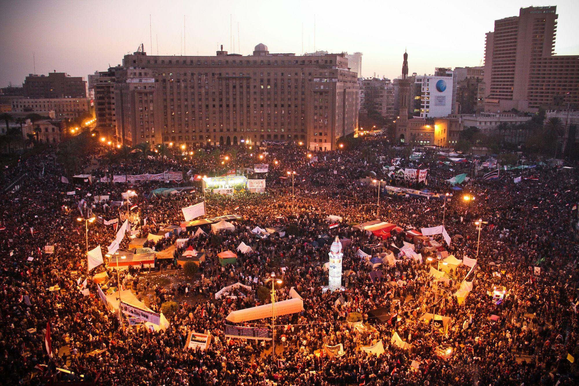 protests in Tahrir Square