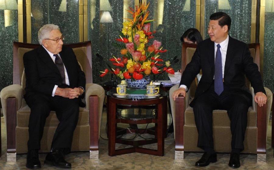 Henry Kissinger and Xi Jinpeng photo - Jan. 16, 2012