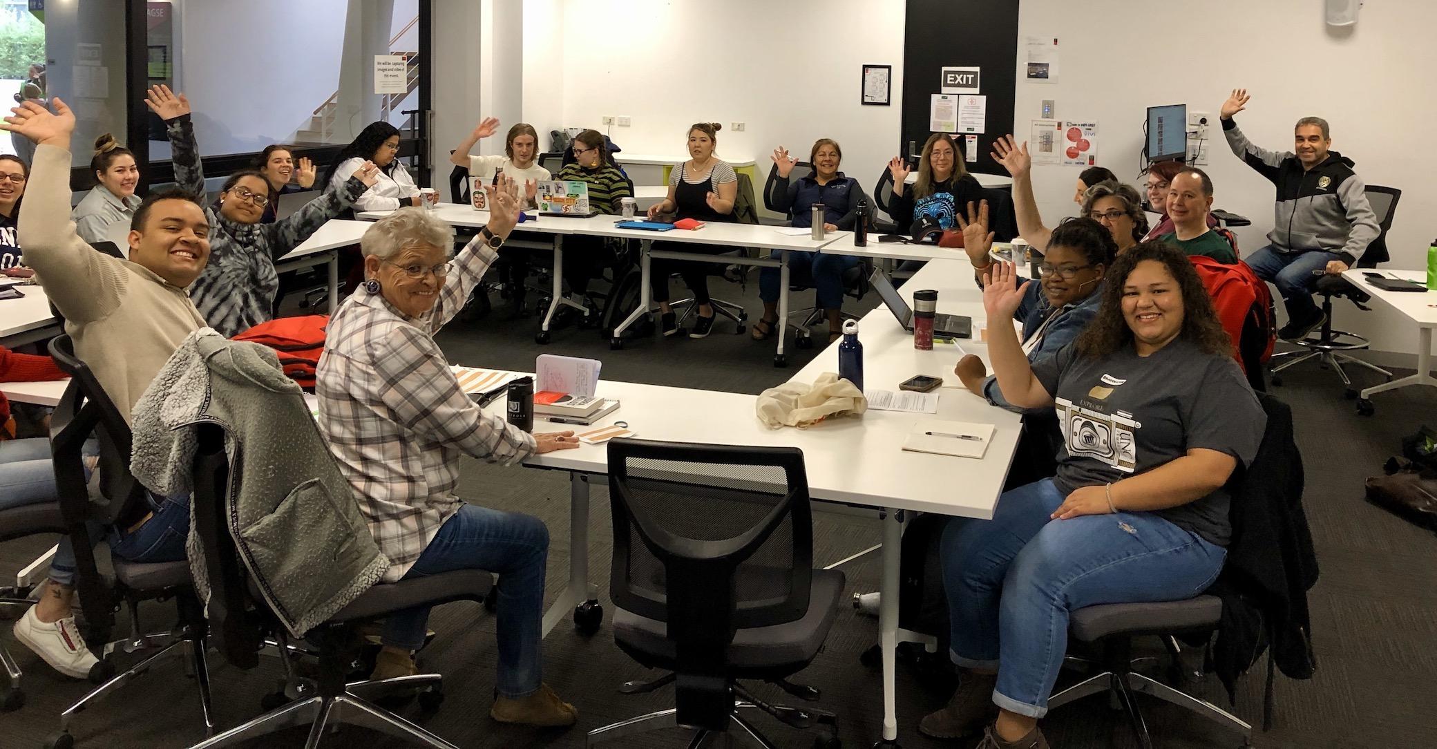 indigenous students and faculty from Canada, the US, and Australia attend a seminar