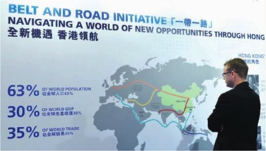 Exhibition of “Belt and Road Initiative” in Hong Kong, July 2017. Photo credit: the authors