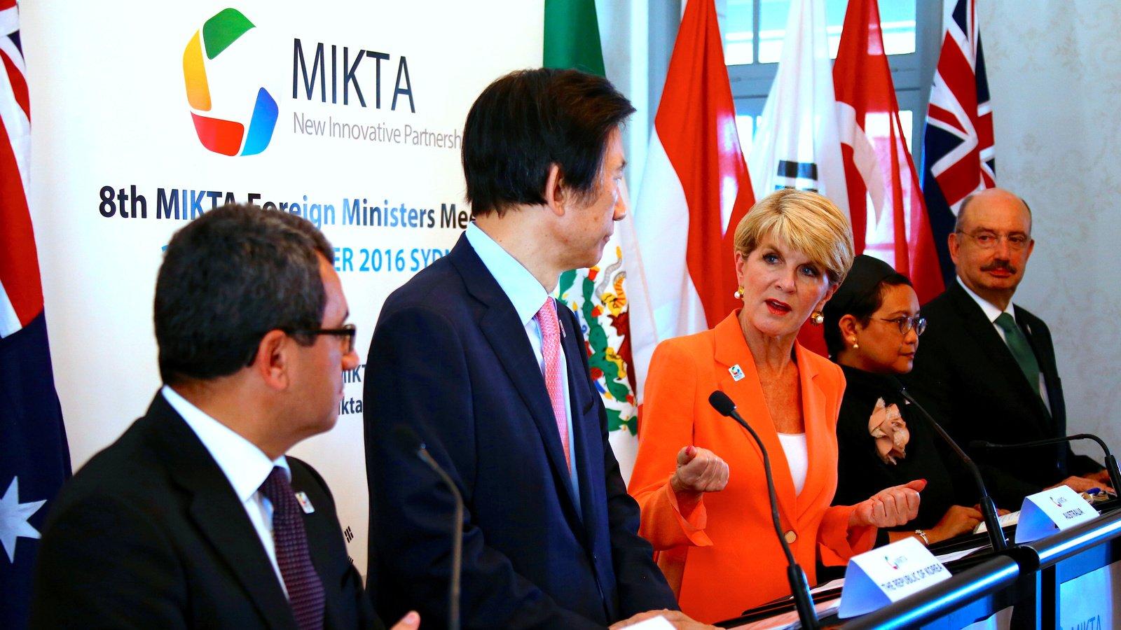 MITKA member foreign ministers at 2018 media event
