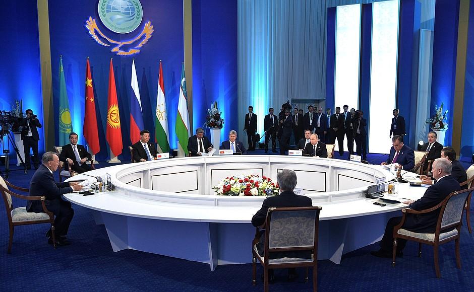 2017 Shanghai Cooperation Organization (SCO) Summit in Astana, Kazakhstan.