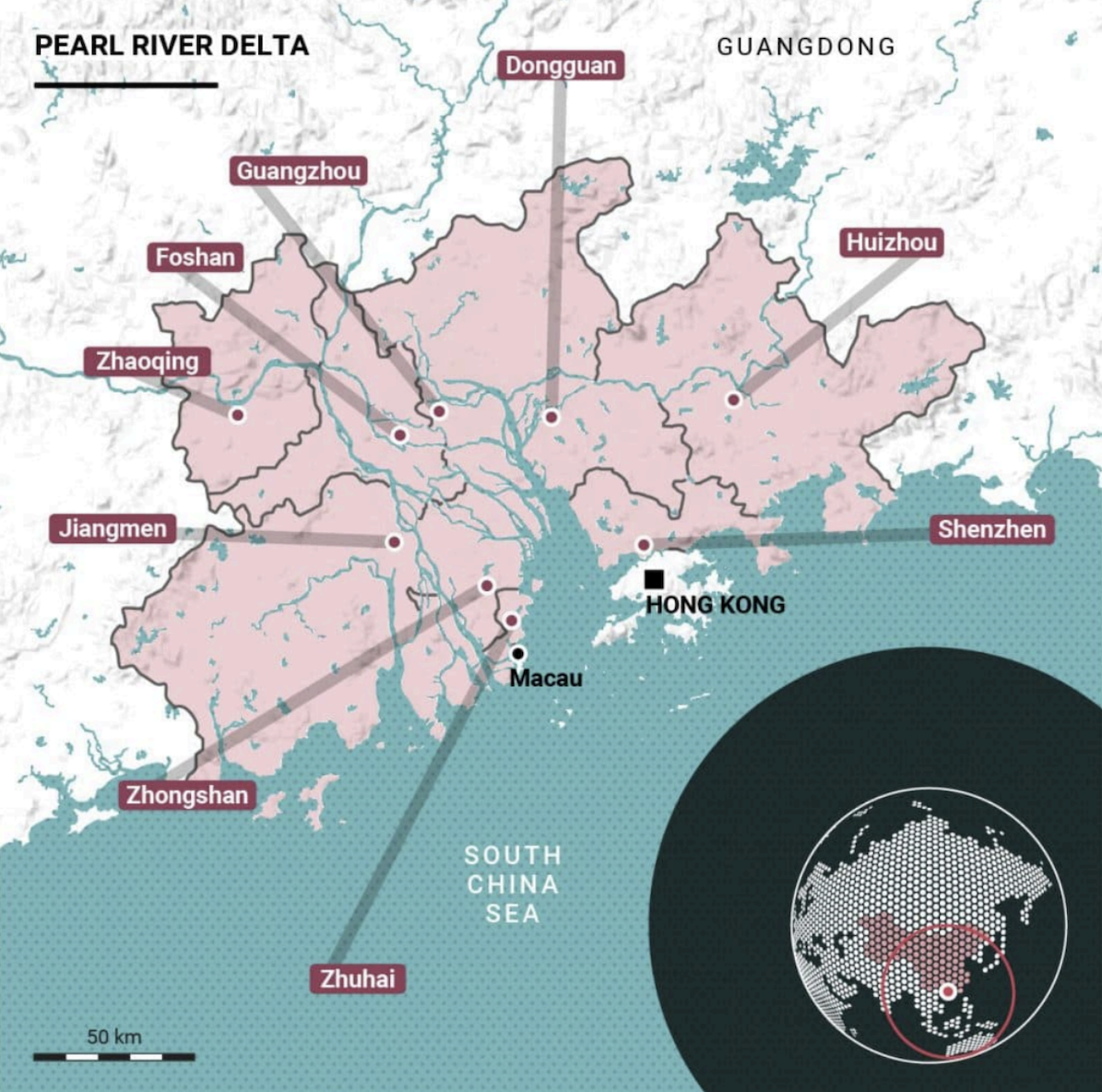 “Pearl River Delta: China’s Biggest Economic Hub.” We Build Value, Nov 22, 2017.