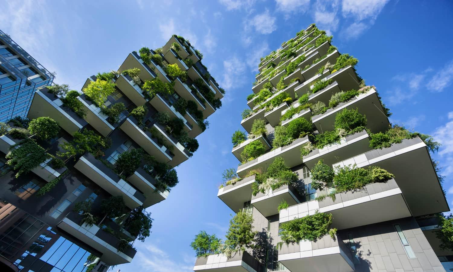 garden-terraced high-rise buildings