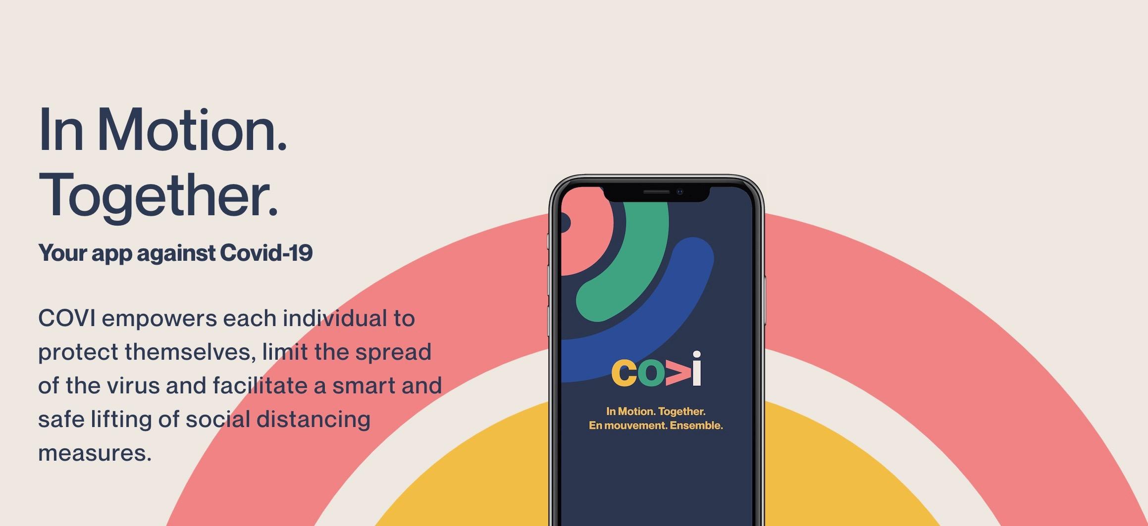 covi app marketing graphic