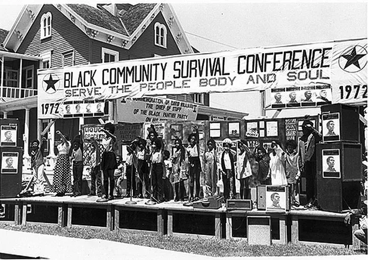 The Black Panther Party’s “Black Community Survival Conference.” BPP headquarter, Oakland, California 1972. 