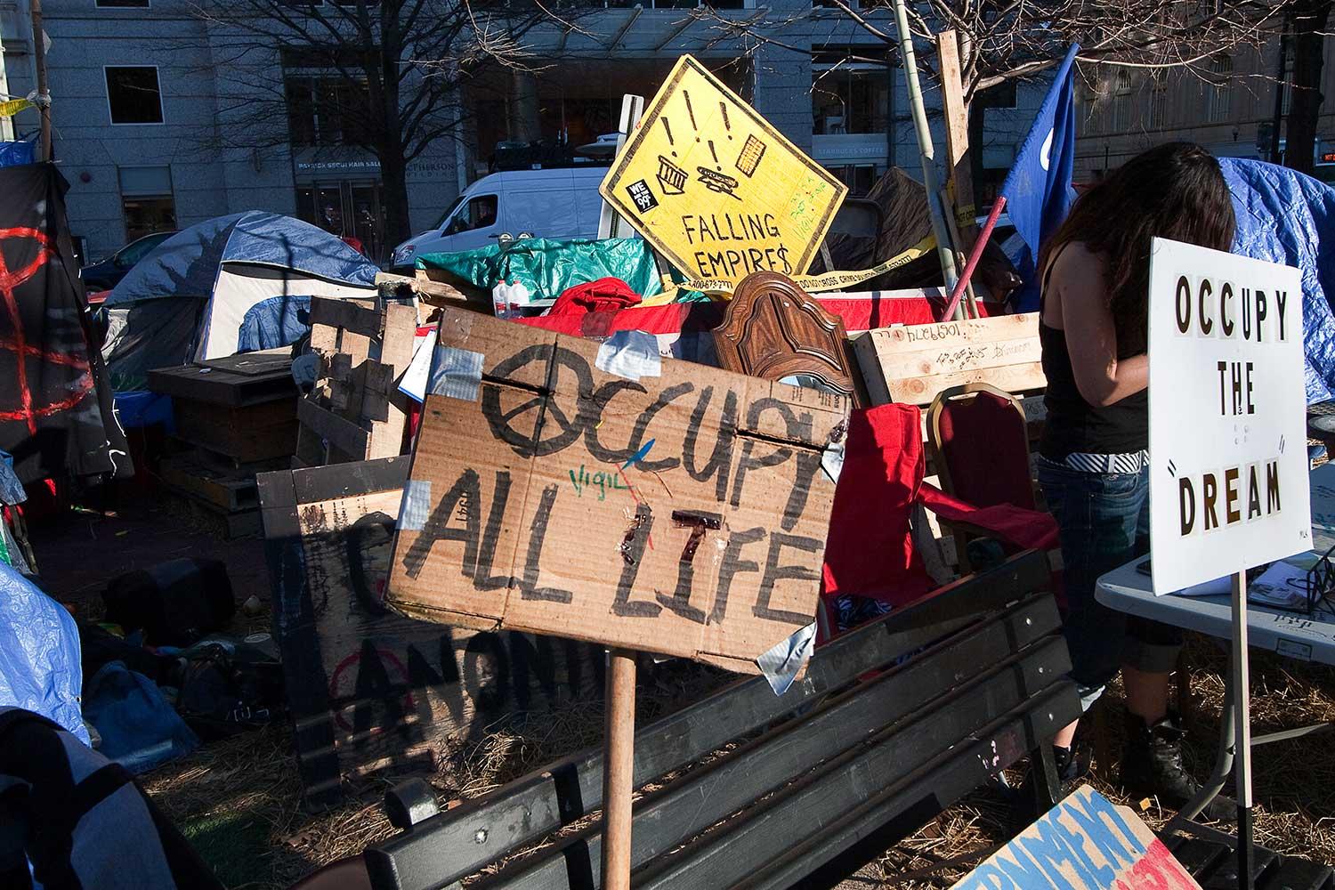 occupy camp in washington dc