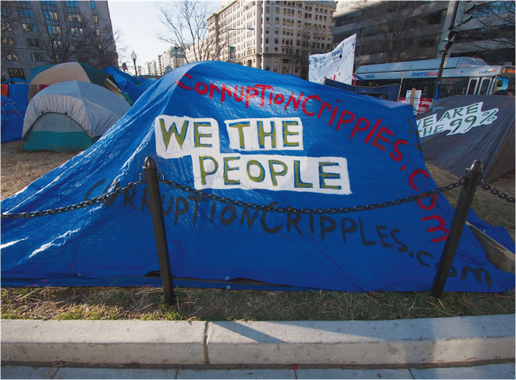 'Occupy Wall Street' Camp in Washington, DC, 2012