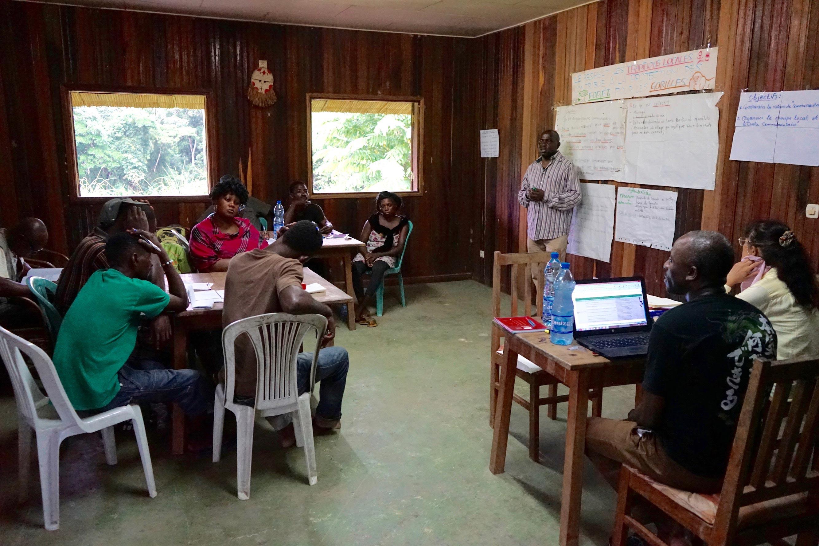 classroom participants in ecoguide training program