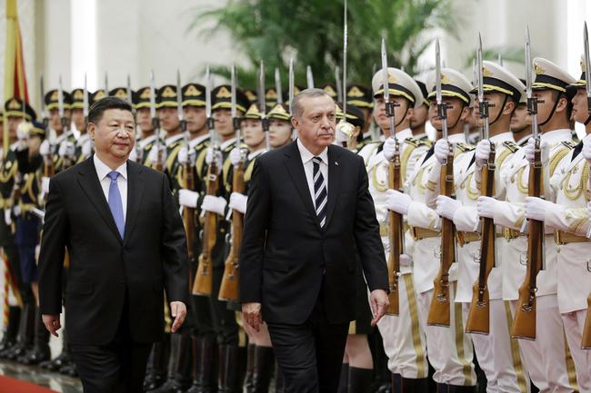 Xi Jinping and Turkish President Recep Tayyip Erdogan. Belt and Road Forum in Beijing