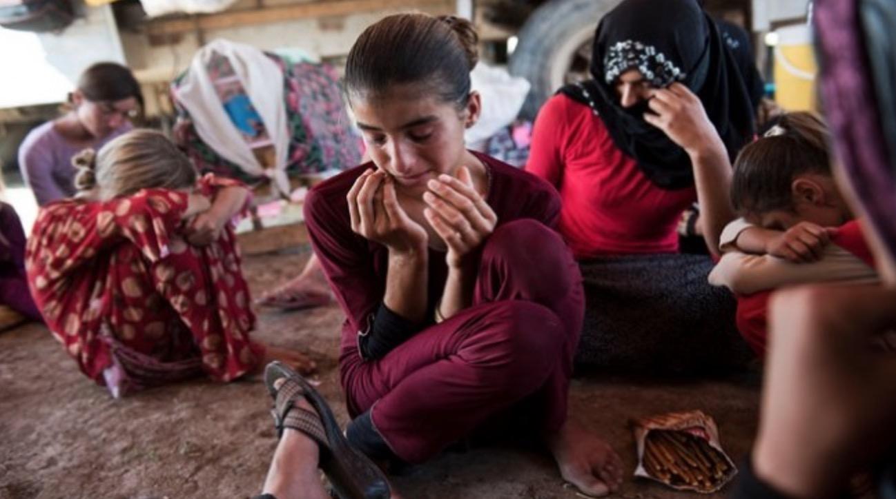 Yazidi escapee from ISIS slavery. Source: Reuters