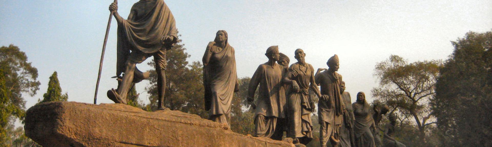 photo of Gandhi Salt March statue, New Delhi