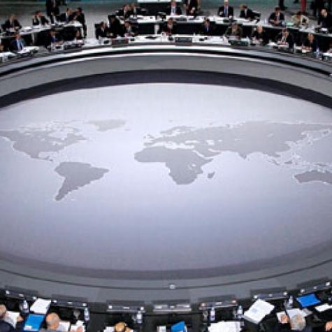round table of the United Nations Security Council in session
