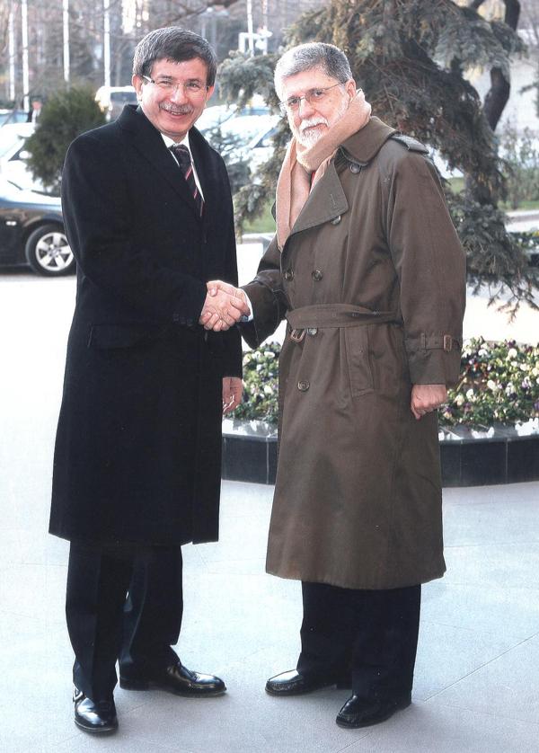 Ahmet Davutoglu and Celso Amorim - author personal photo