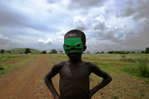 Boy in goggles