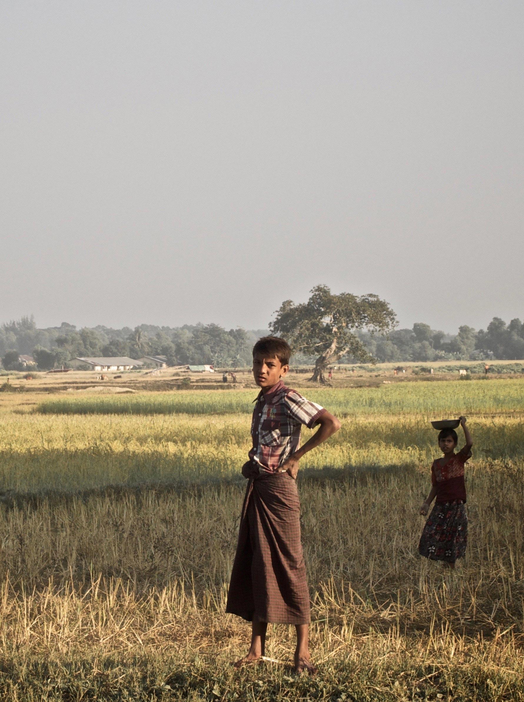 Rohingya children in Rakhine - author photo