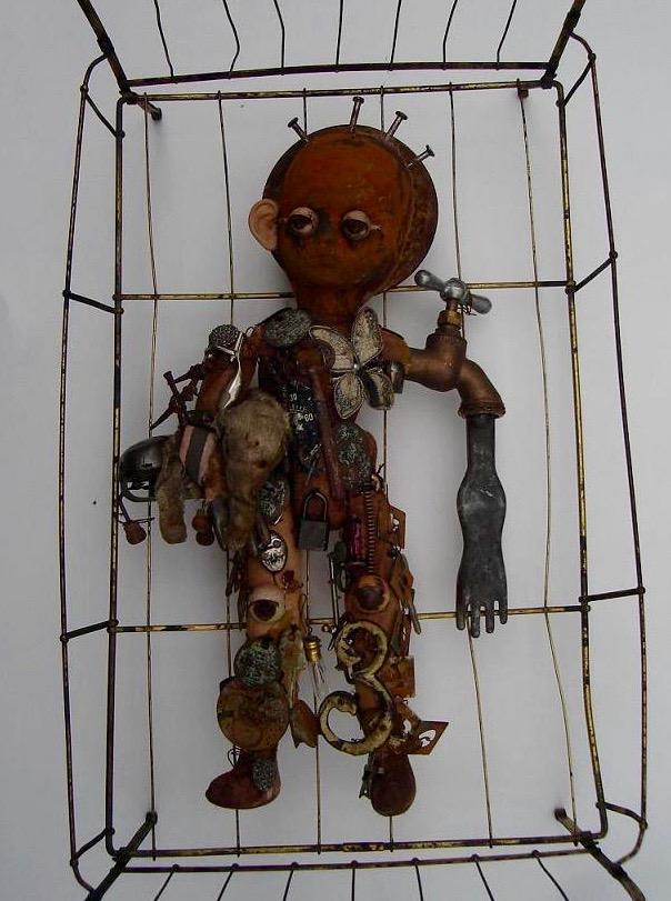 Youngstown Baby, or Rust Belt Baby, sculpture by Gail Trunick