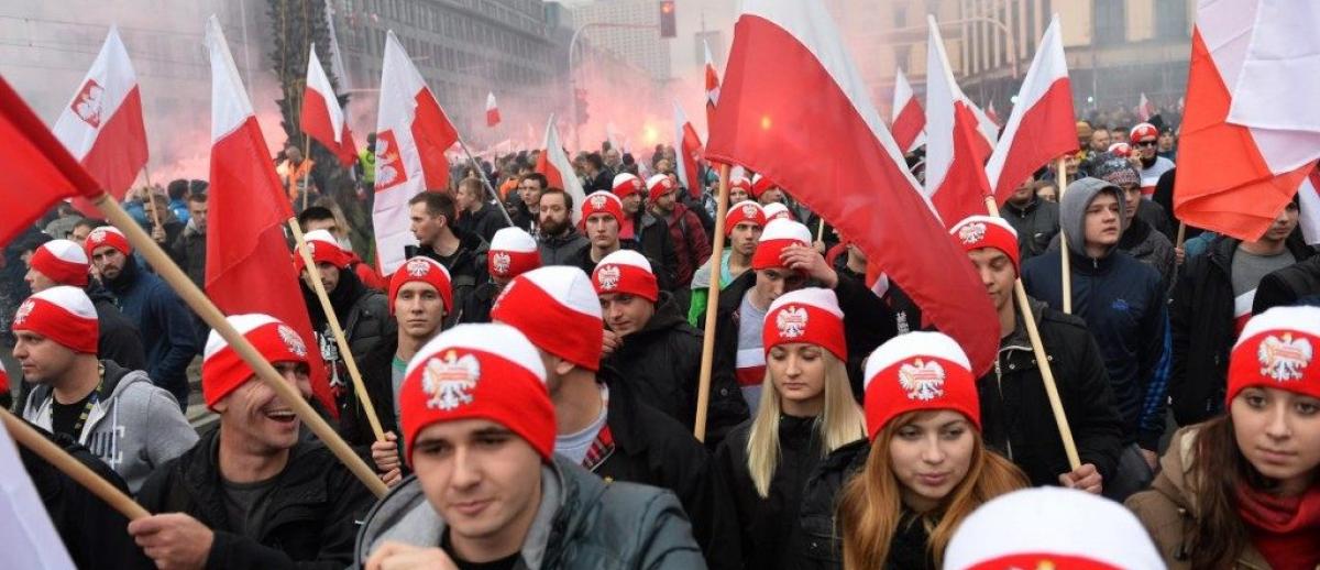 nationalist protest march in Poland