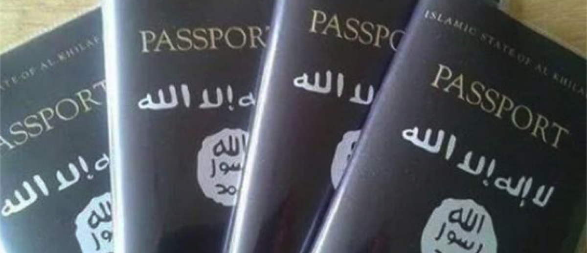 photo of fake Islamic State passports, tweeted by Magnus Ranstrop