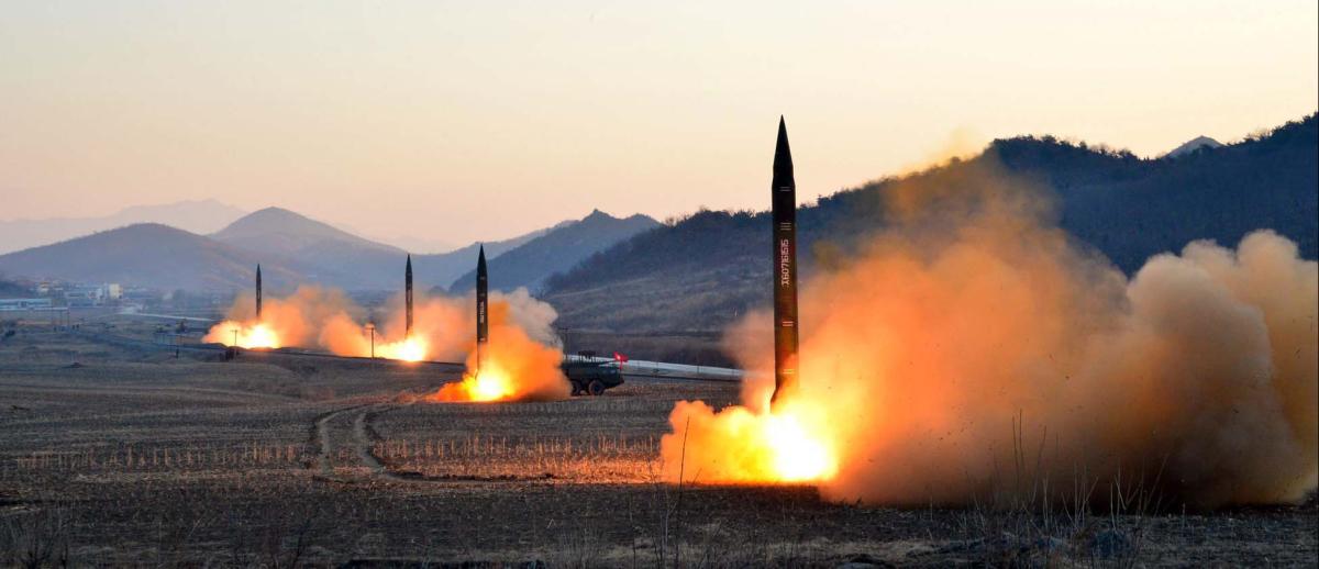 launch of four ballistic missiles by the Korean People's Army (KPA) during a military drill