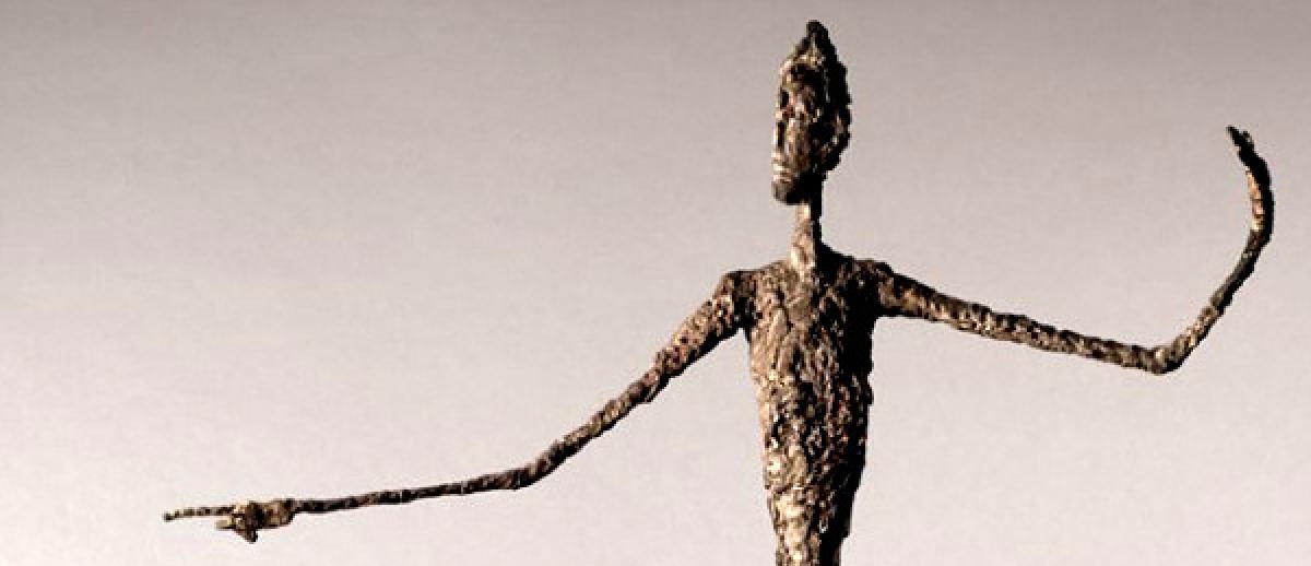 photo of Alberto Giacometti's 'Man Pointing' sculpture