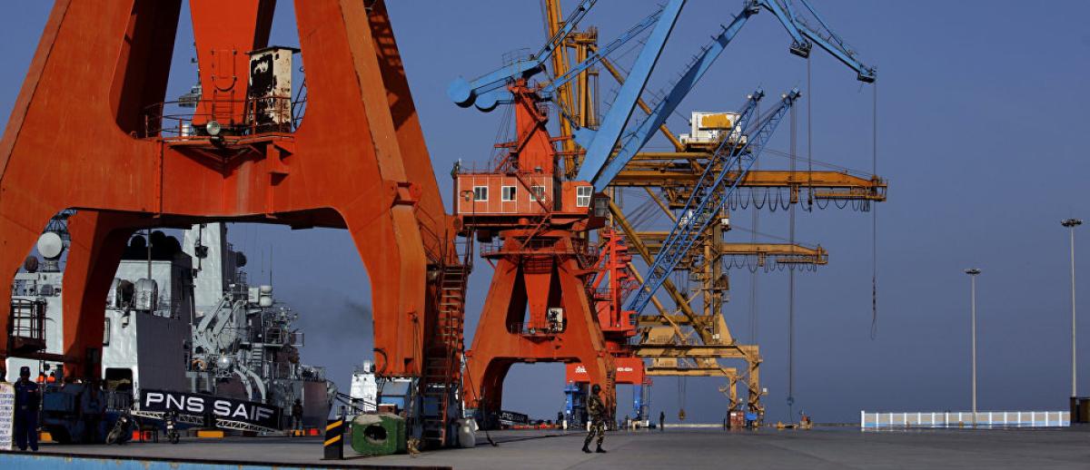 port facility in Gwadar, Pakistan