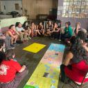 Popular Educators discuss the historical trajectory of BPs at the Annual Workshop for Bachilleratos Populares (Lucas Bricca, 2024)