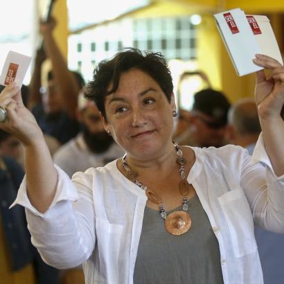 candidate Beatriz Sánchez voting in November 2017 elections