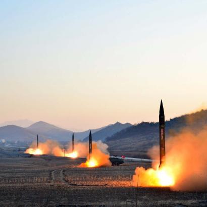 launch of four ballistic missiles by the Korean People's Army (KPA) during a military drill