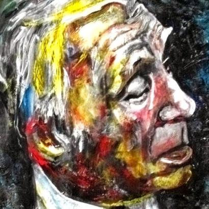 portrait of Borges by Marcelo Neira
