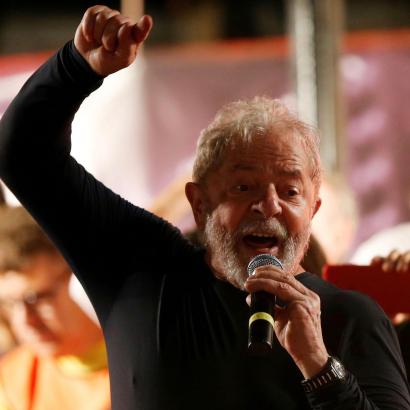 former Brazilian president Luiz Inácio Lula da Silva in 2018
