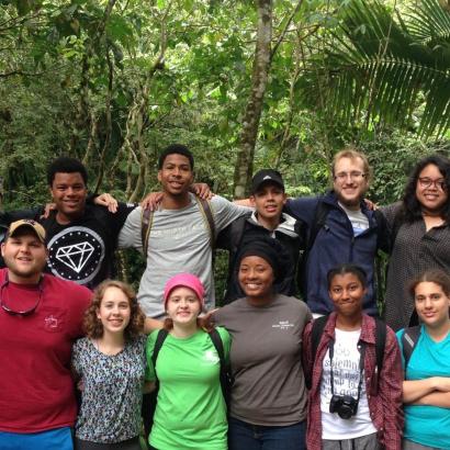 participants in University of North Carolina 'Global Take Off' program in Puerto Rico