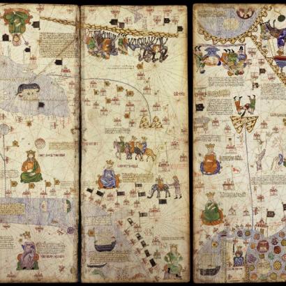 Catalan Atlas depiction of Silk Road