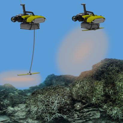 “LarvalBot” sprays microscopic coral larvae over damaged areas of Great Barrier Reef